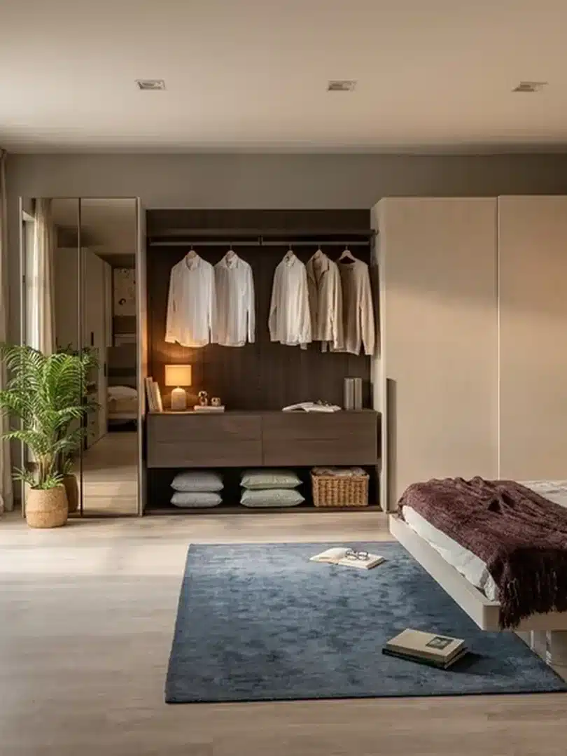 Camera da letto con cabina armadio